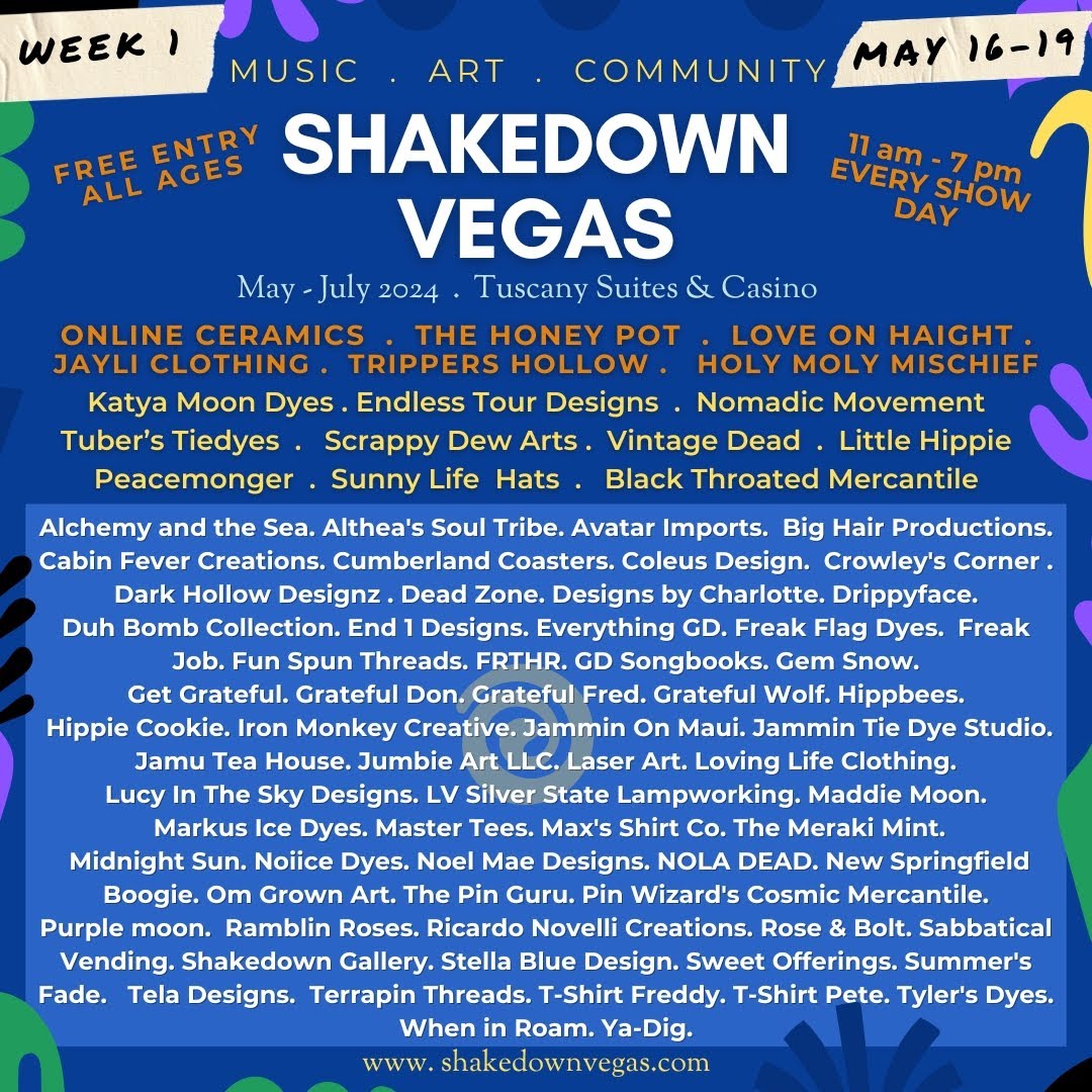 First Week Vendor List