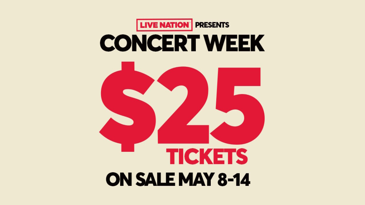 10 Top Tours Offering $25 All-In Concert Week Tickets