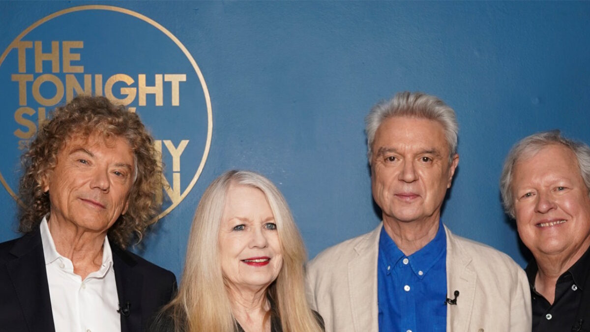 Talking Heads Look On As The Linda Lindas Cover 'Found A Job' On 'Fallon'