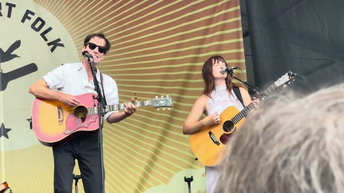 Andrew Bird and Madison Cunningham, “Sysyphus,” (Newport Folk Festival RI, 7/28/24)