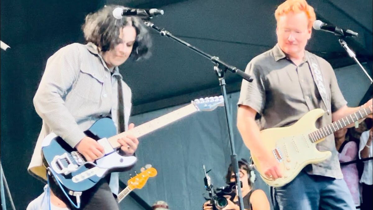 Jack White and Conan O’Brien “Twenty Flight Rock” Live at Newport Folk Festival July 28, 2024