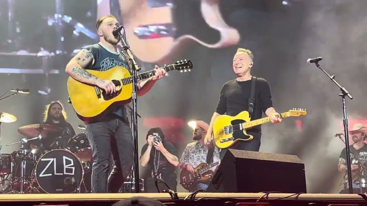 Zach Bryan and Bruce Springsteen playing Atlantic City in Philadelphia 8/7/24