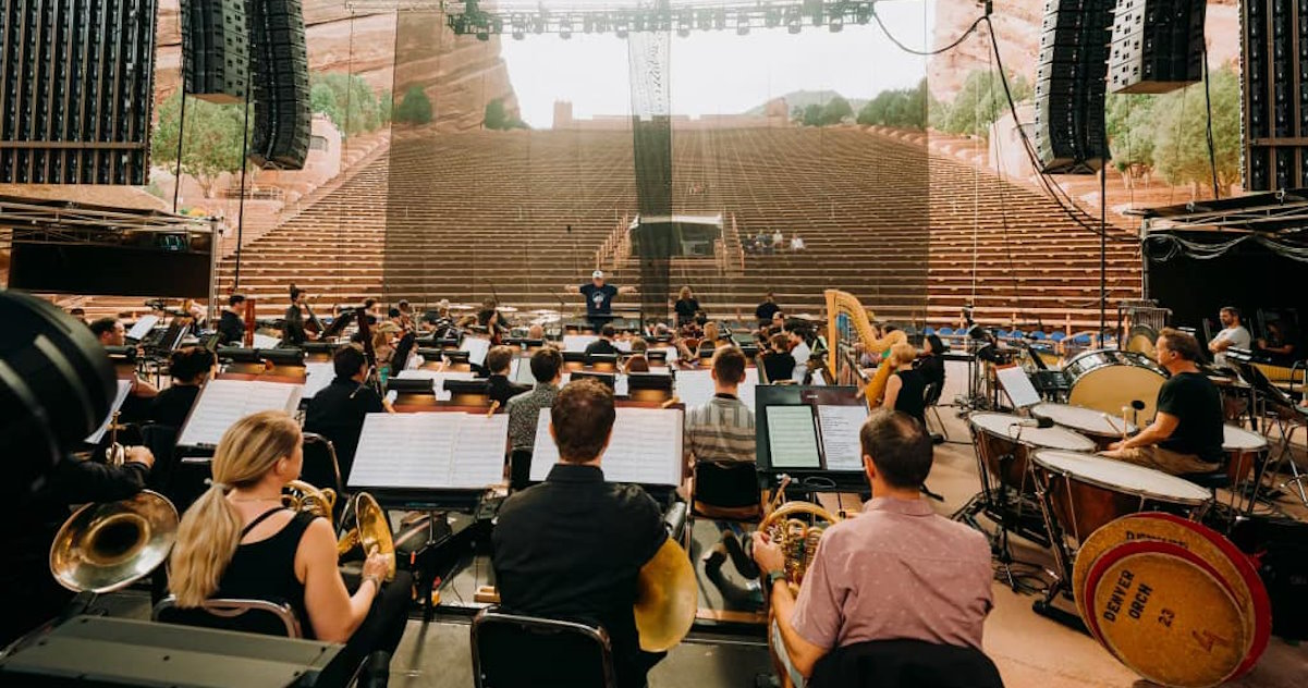 Warren Haynes Colorado Symphony Red Rocks Soundcheck