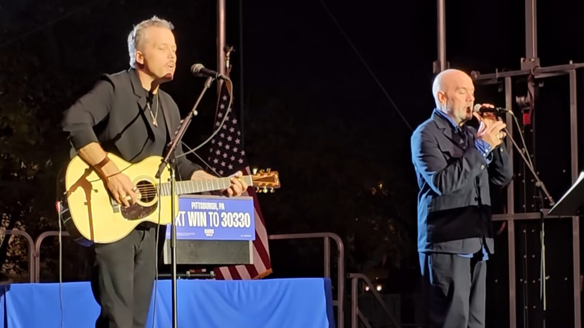 Michael Stipe Performs R.E.M. Classics For 1st Time Since 2008 With Jason Isbell At Harris-Walz Pittsburgh Event