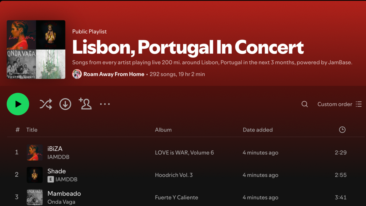 From Portugal To Playlists: How JamBase's Local Live Mixes Transformed Music Discovery Abroad