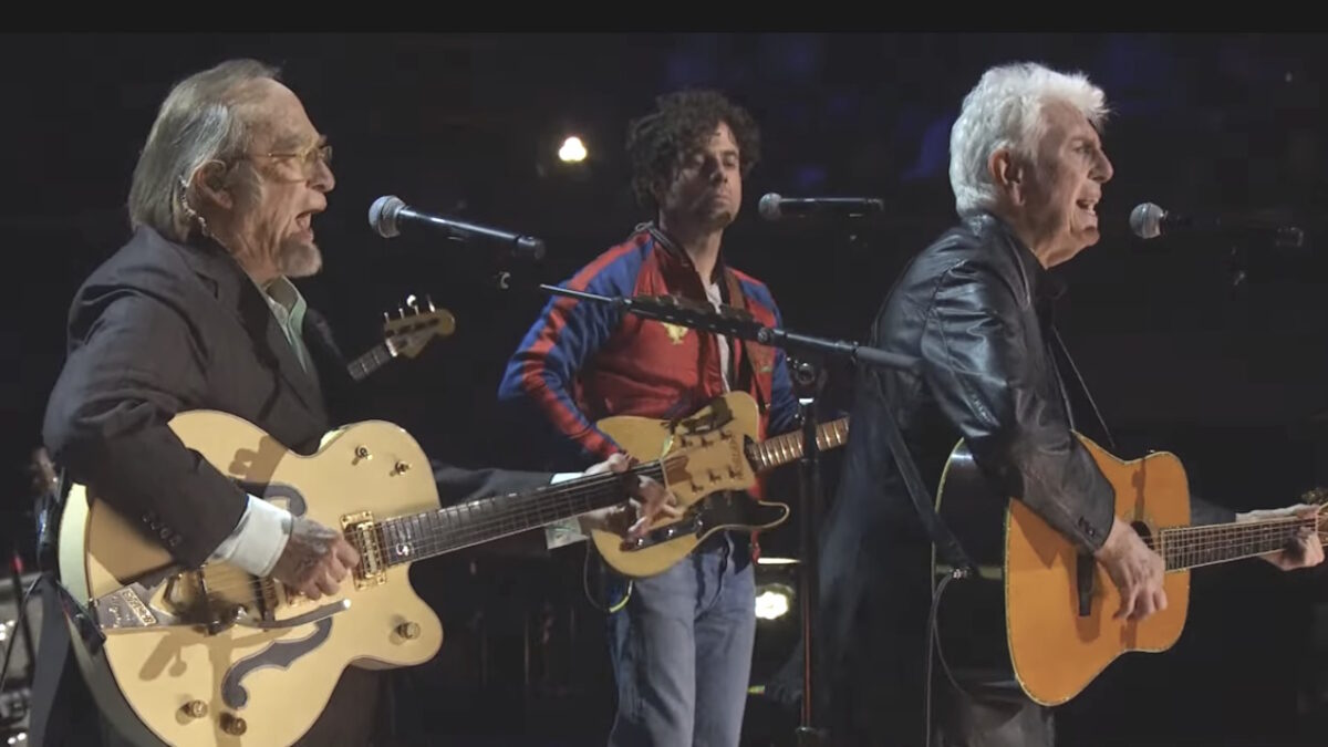 Stephen Stills & Graham Nash Reunite To Perform With Dawes At FireAid