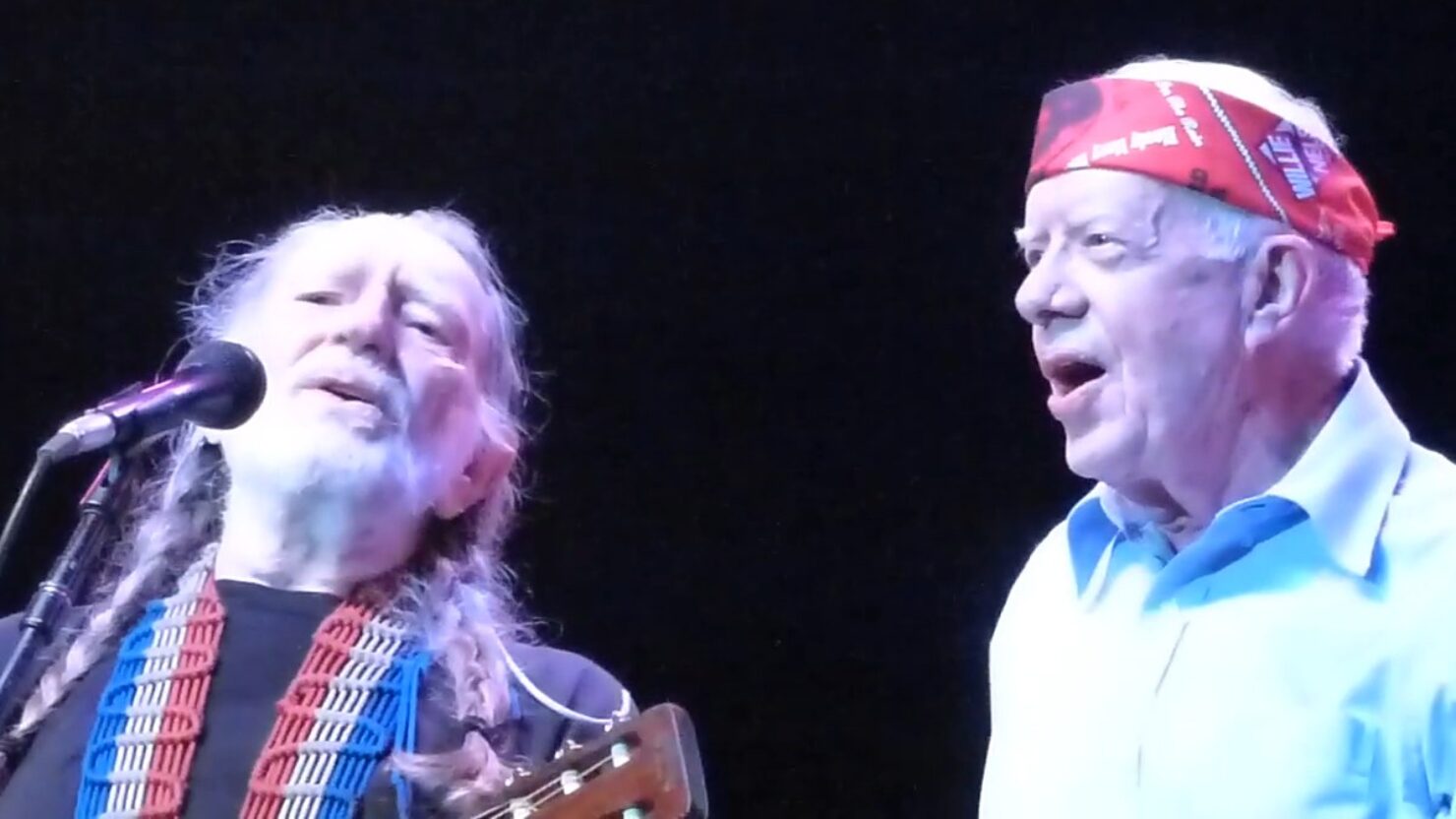 Watch Jimmy Carter Sing 'Amazing Grace' With Willie Nelson