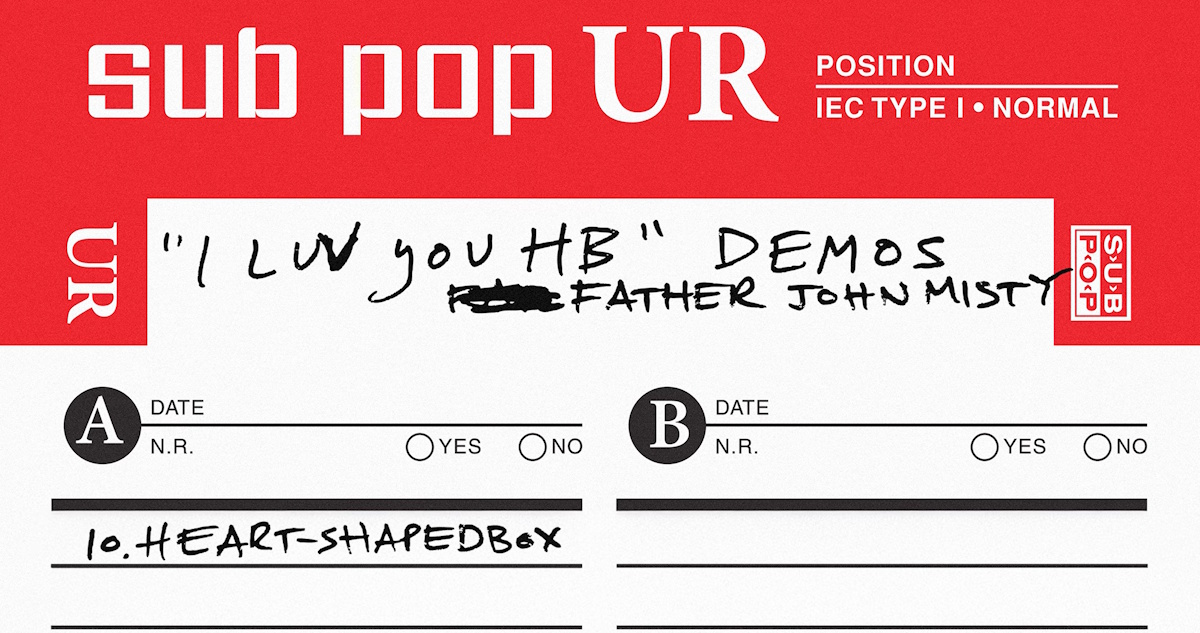 Father John Misty Nirvana Heart Shaped Box Cover