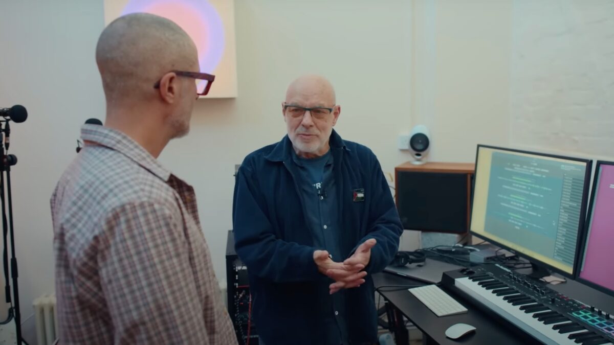 Brian Eno Demonstrates Innovative Recording Studio For Zane Lowe