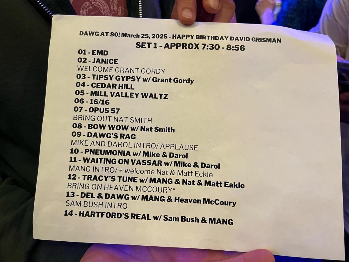 David Grisman Dawg 80 Set One