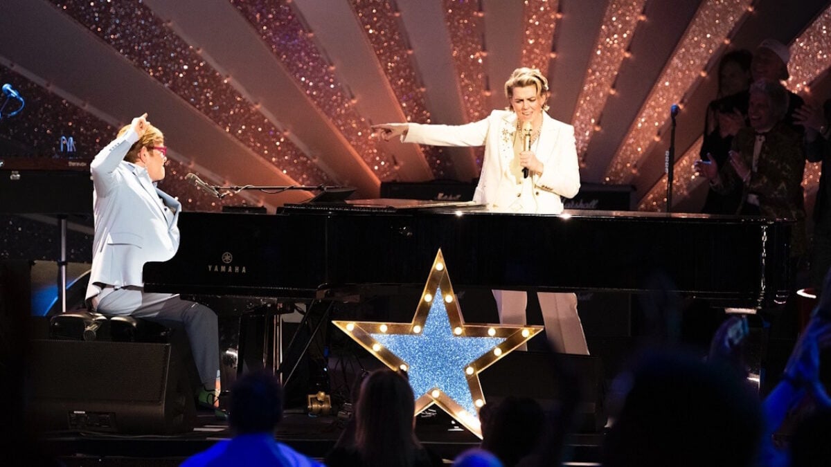 Elton John & Brandi Carlile Offer Hits & Debuts With All-Star Band At London Palladium TV Taping