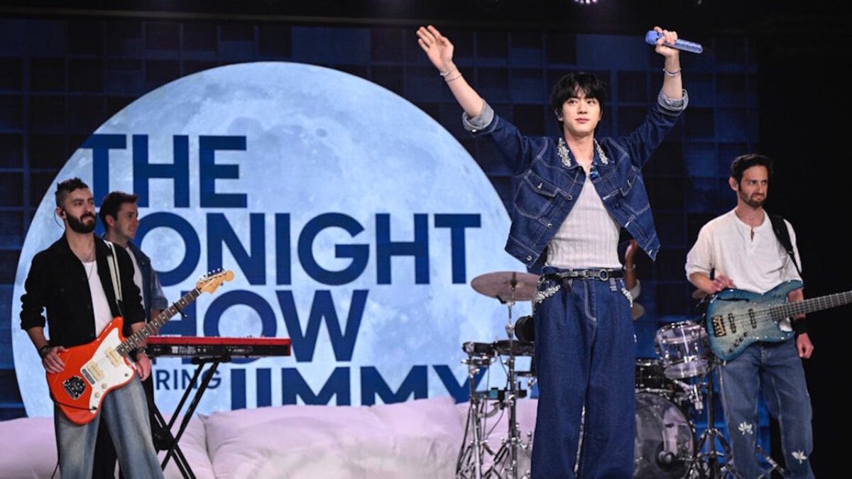 Jin Swaps Places With Jimmy, Talks BTS Reunion & Performs New Music On 'Tonight Show'