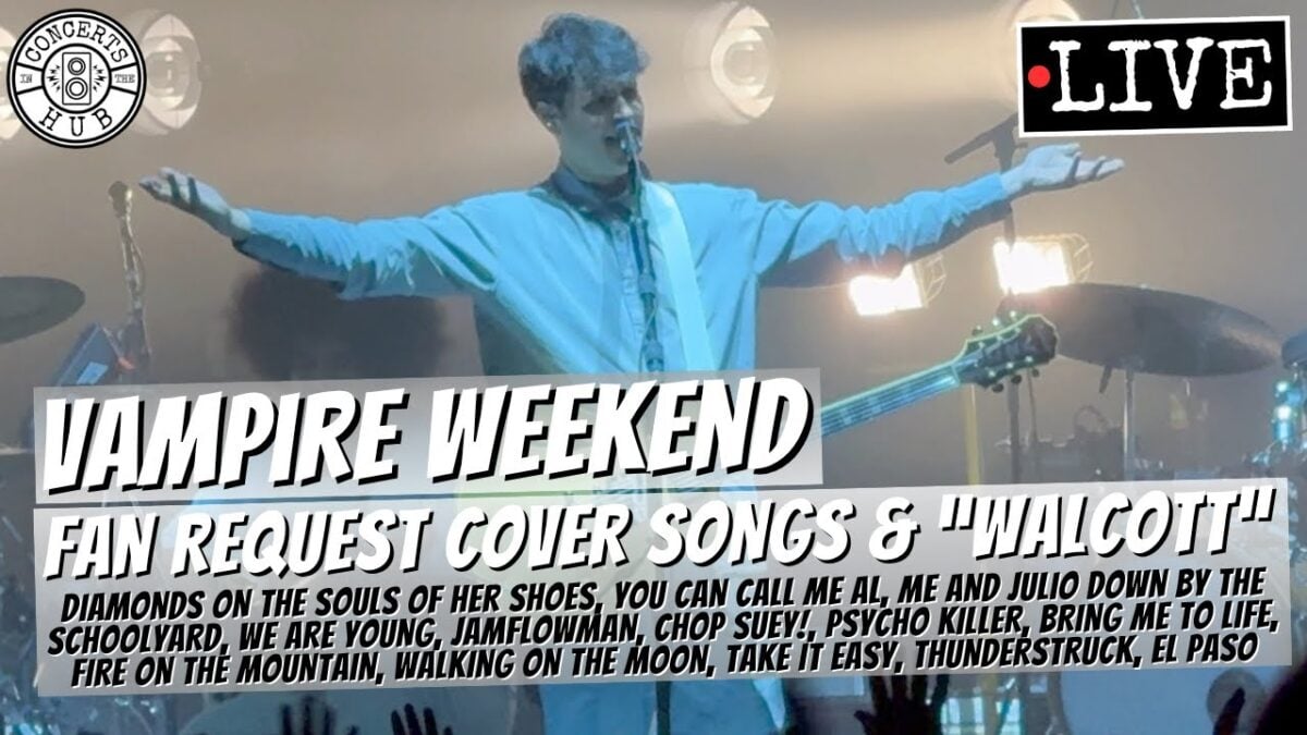 Vampire Weekend Fan Request Cover Songs & "Walcott" LIVE