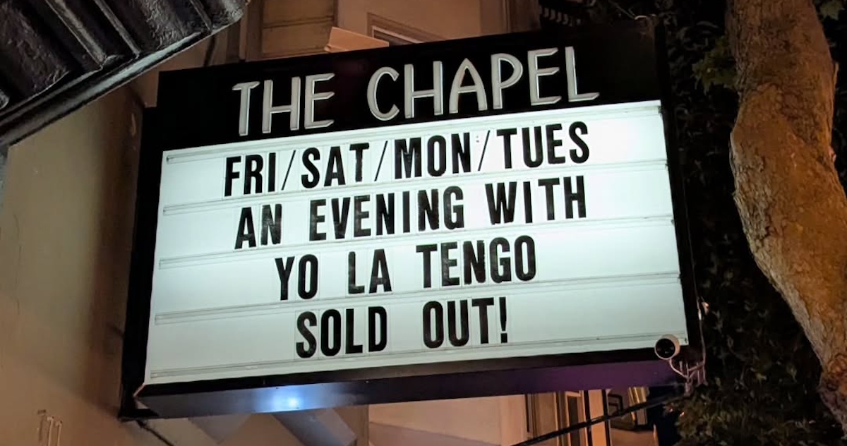 Yo La Tengo Chapel San Francisco