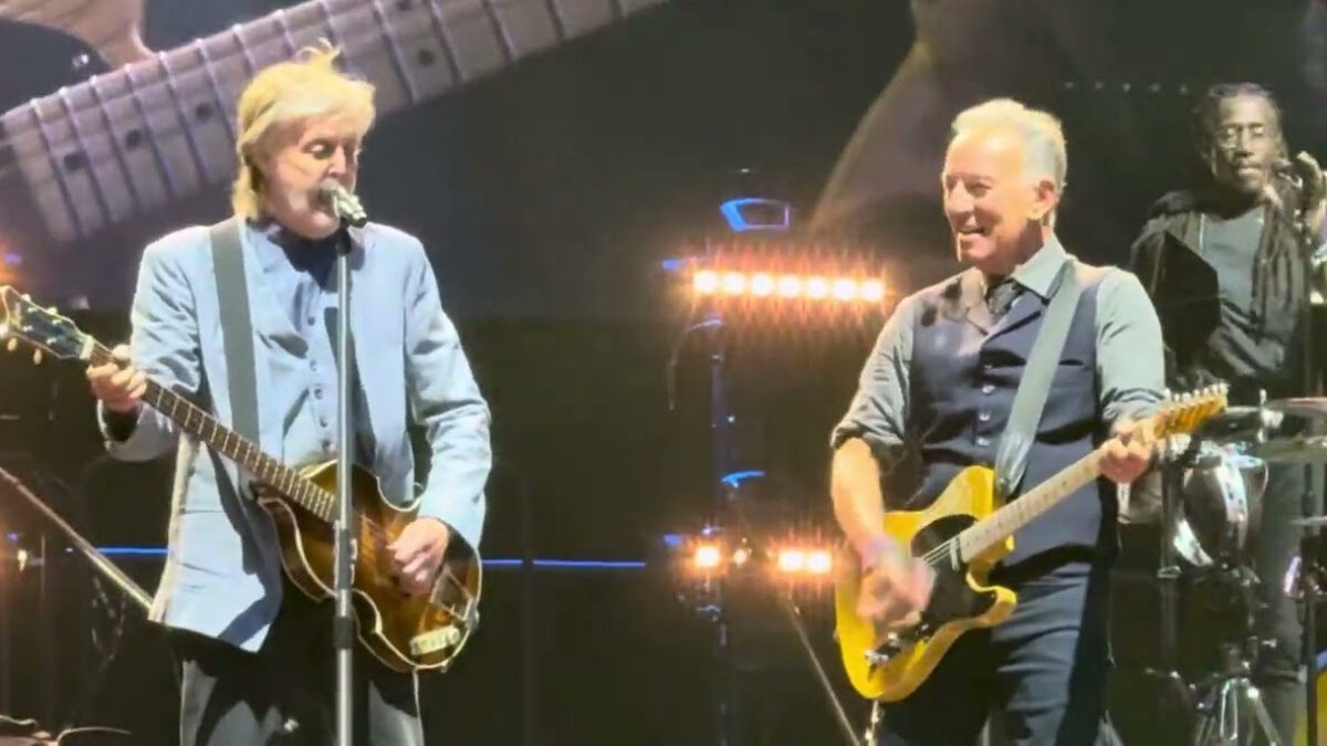 Boss & A Beatle: Bruce Springsteen Brings Out Paul McCartney In Liverpool