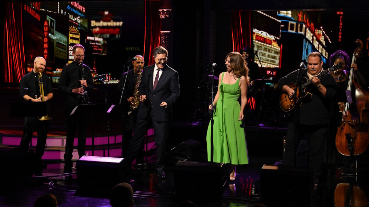Watch Stephen Colbert Join Rachael & Vilray ‘Off Broadway’ On ‘The Late Show’