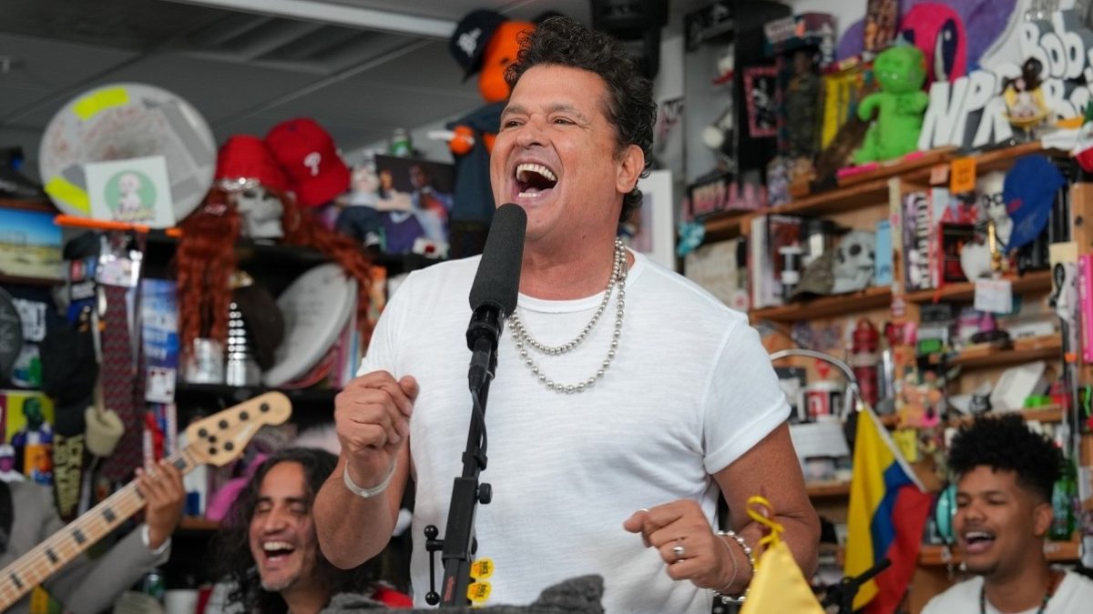 Colombian Icon Carlos Vives Delivers Spirited 'Tiny Desk Concert'