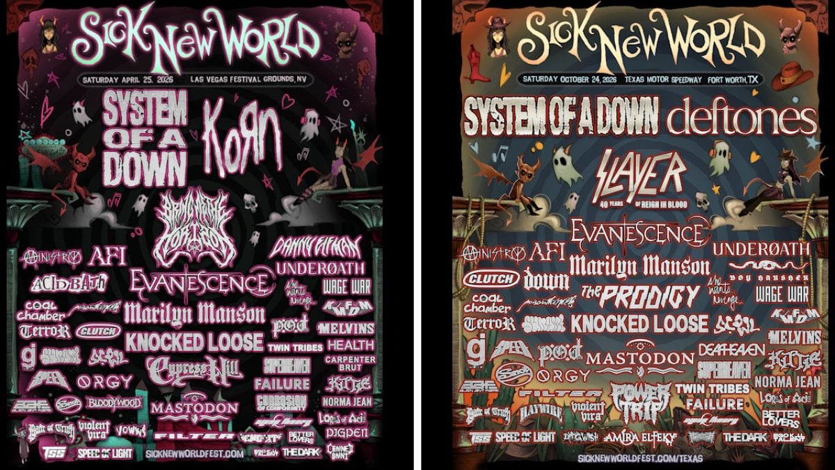 System Of A Down, Korn & Deftones Headline Sick New World 2026 In Las Vegas & Texas
