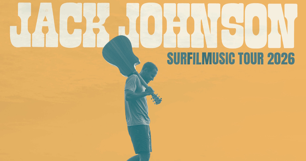Jack Johnson Schedules Surfilmusic North American Tour 2026 Jack Johnson 2026 Tour Promo 