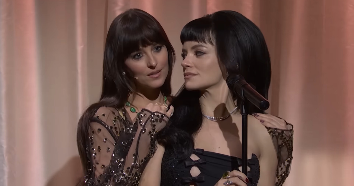 Lily Allen Dakota Johnson SNL