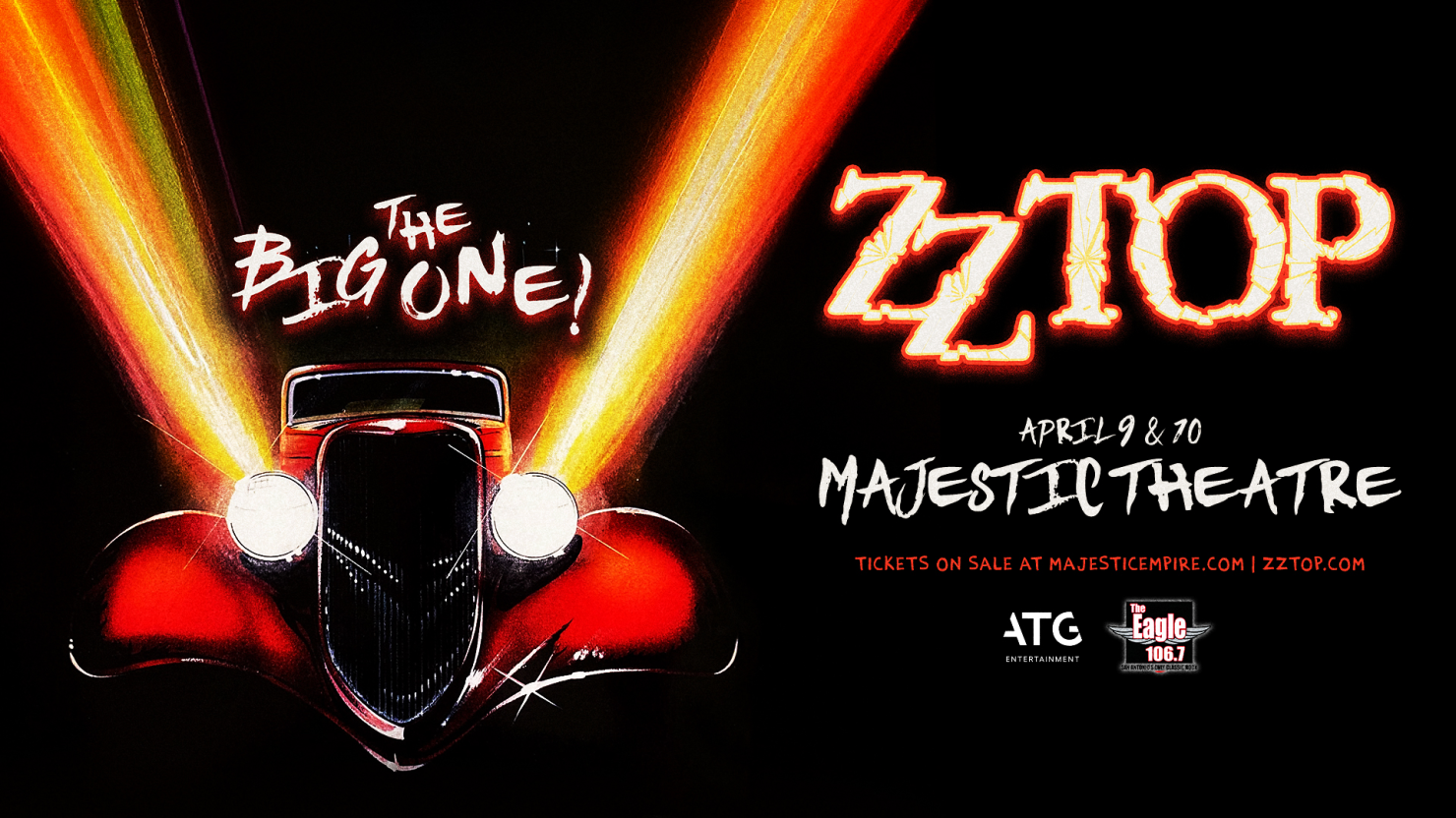 ZZ Top, Majestic Theatre, Apr 9, 2026 Tickets, San Antonio, TX