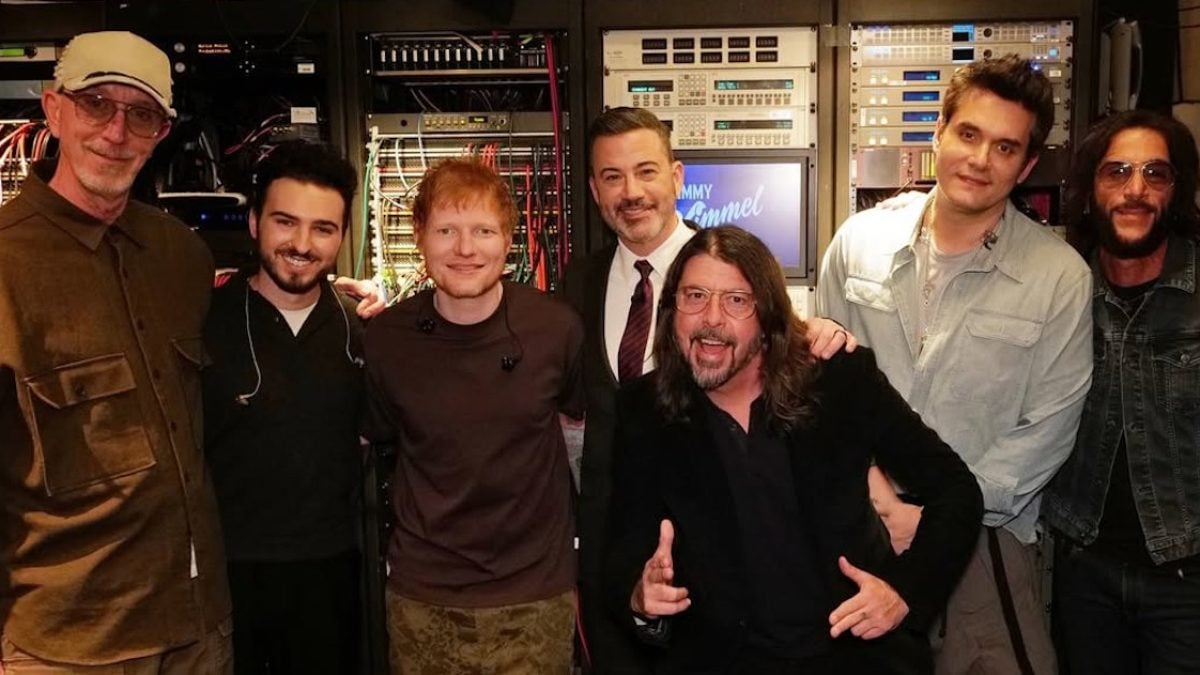 Ed Sheeran Takes ‘Drive’ To ‘Jimmy Kimmel Live’ With John Mayer & Dave Grohl