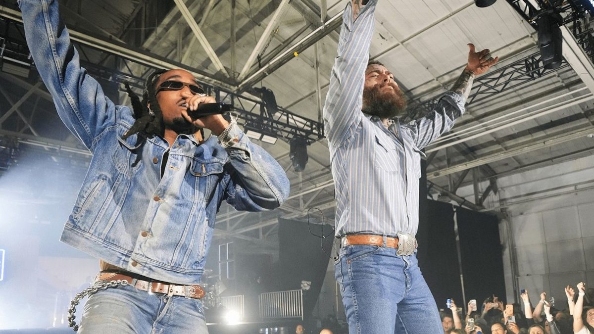 Post Malone & Quavo Reunite For 'Congratulations' At Bud Light Super Bowl Concert