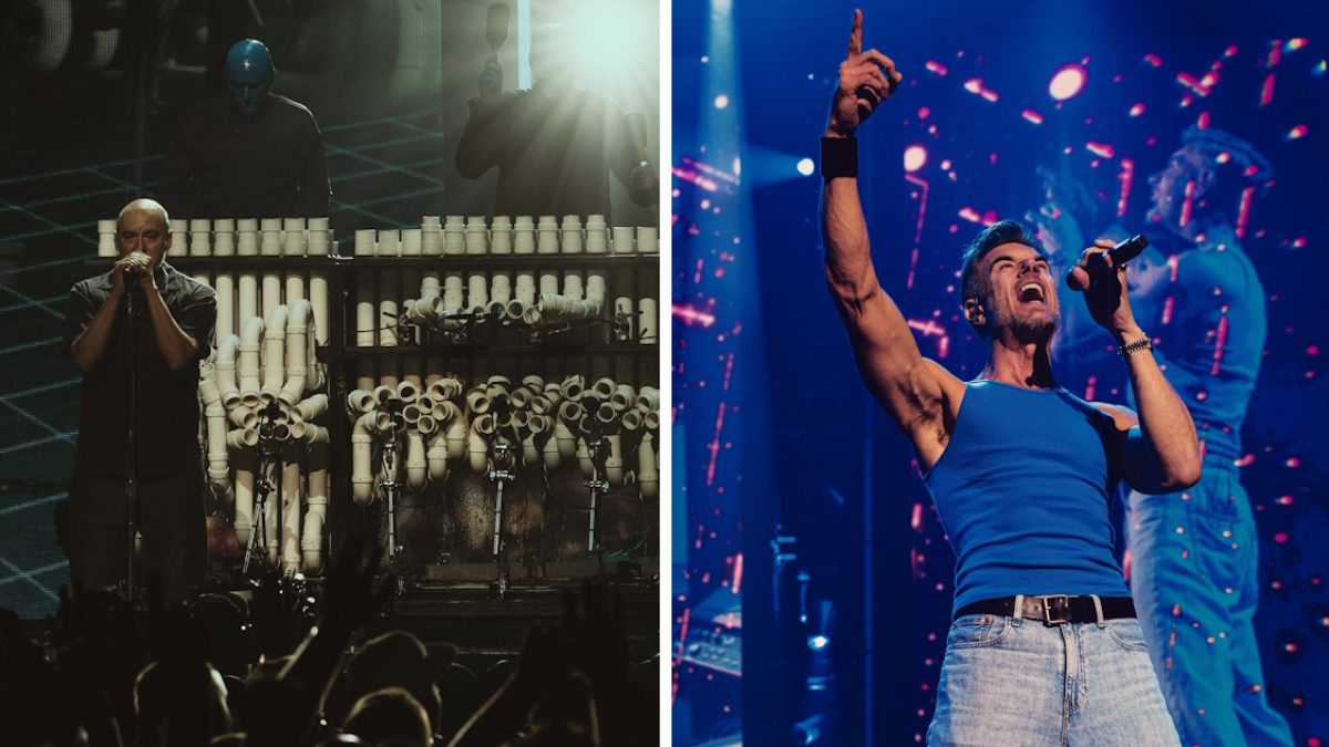 Blue Man Group Helps 311 Kick Off 311 Day Weekend In Las Vegas