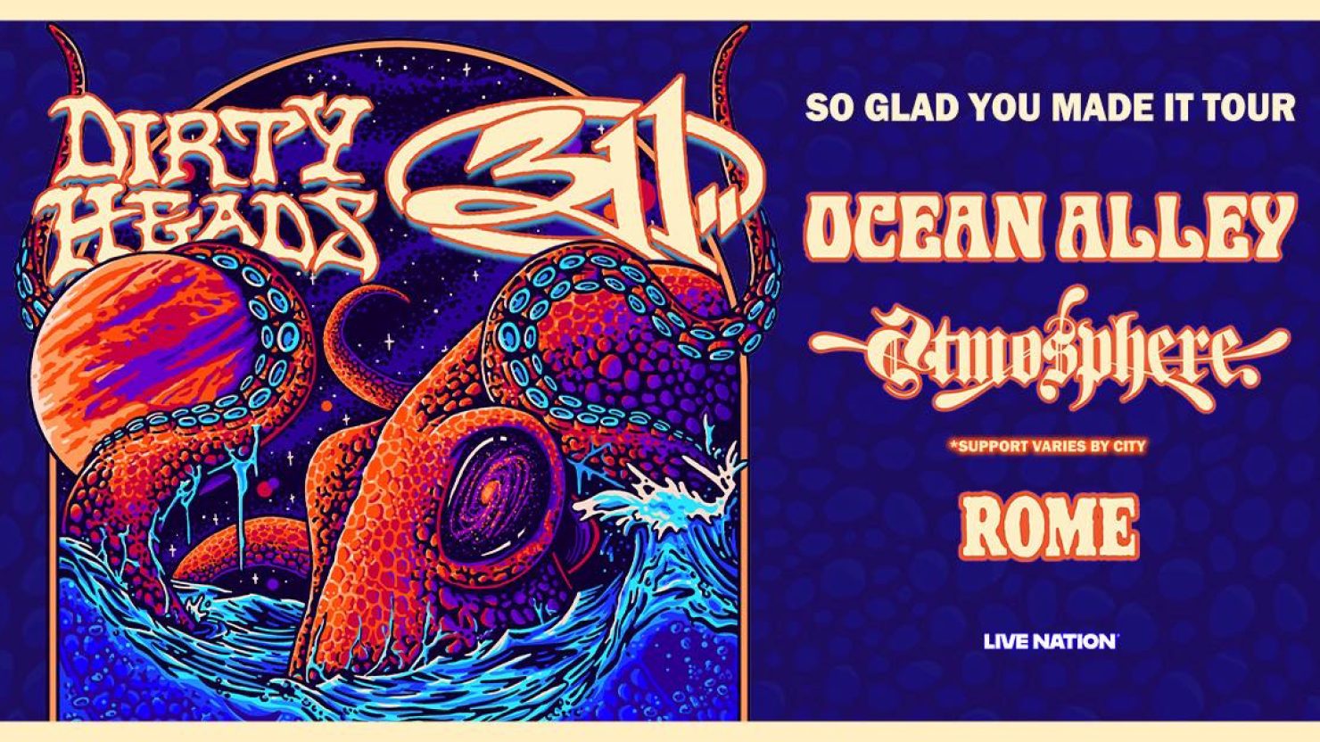 311 & Dirty Heads Outline Summer 2026 Co-Headline Tour Dates
