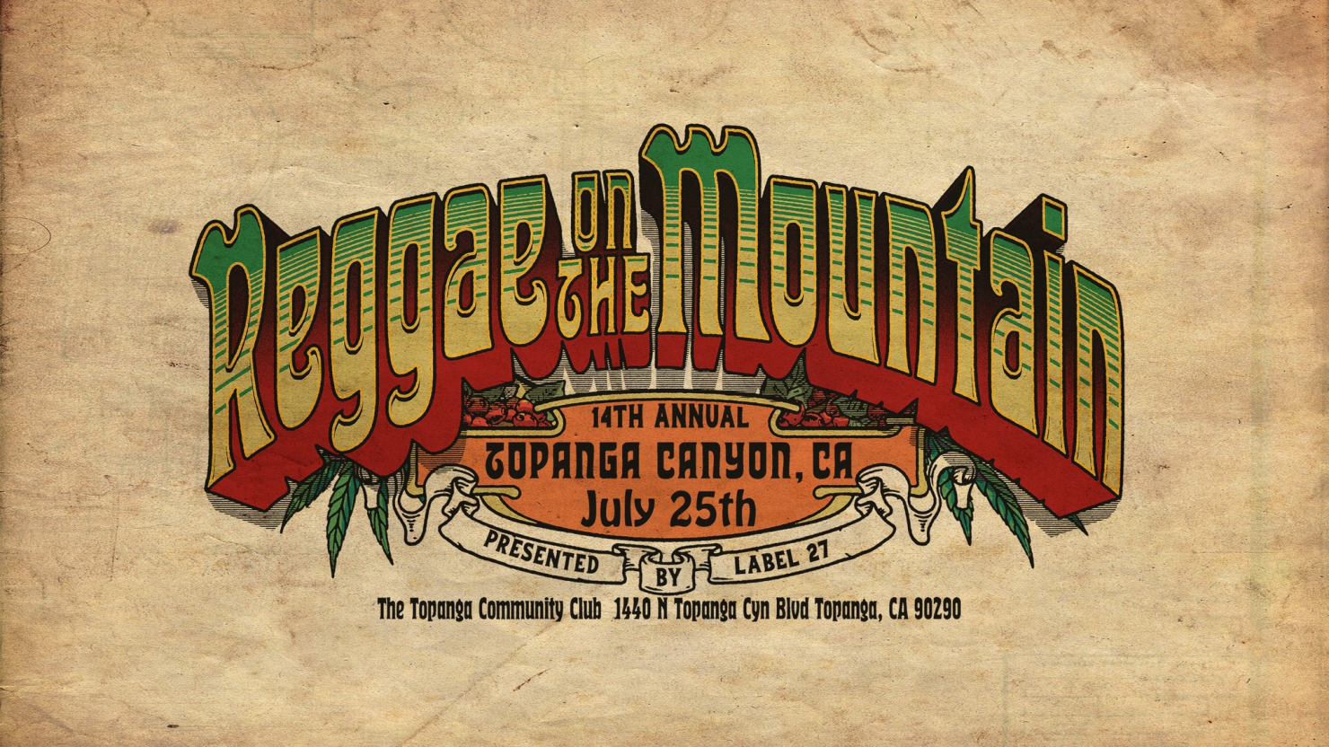 Reggae on the Mountain 2026 Lineup & Tickets - Jul 25, 2026