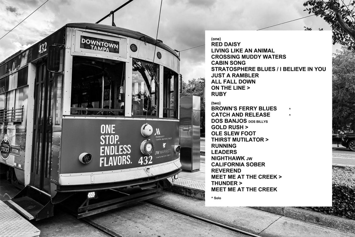 Billy Strings Setlist Tampa 2026