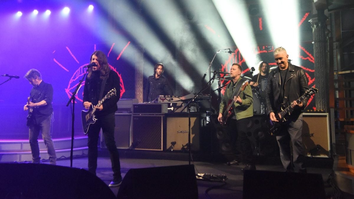 Foo Fighters Deliver Double Shot Of 'Your Favorite Toy' Cuts On 'Colbert'