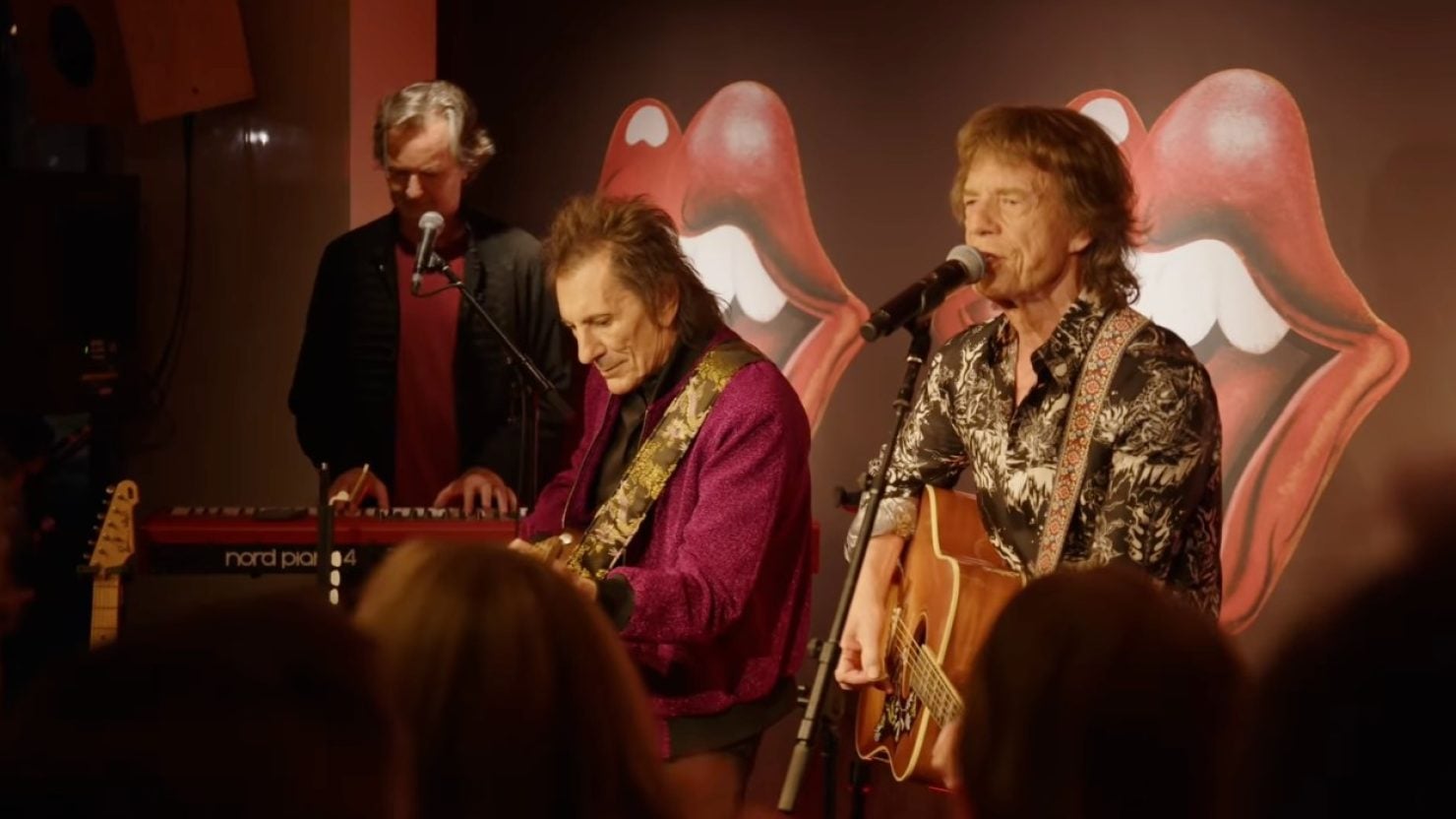 The Rolling Stones' Mick Jagger & Ronnie Wood Perform At 'Foreign Tongues' Launch Party