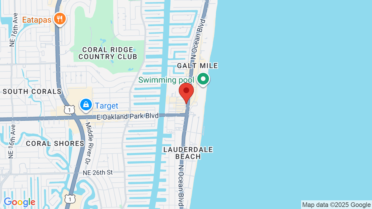 A1A Dive Bar in Fort Lauderdale - A1a Dive Bar Map Large 