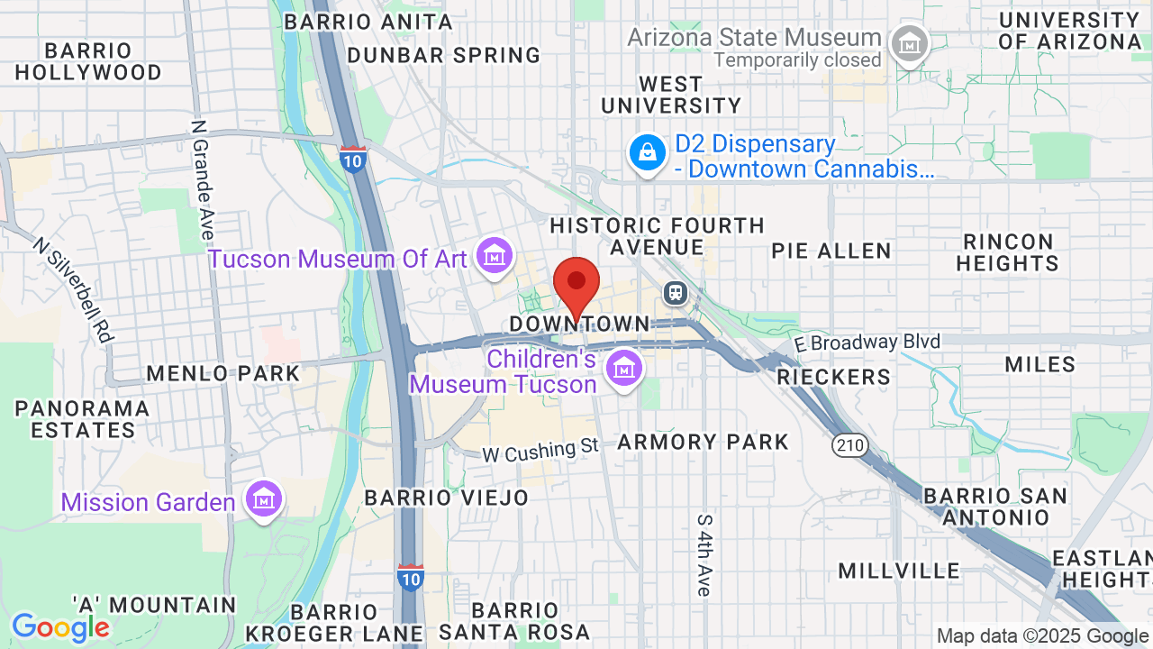 Fox Tucson Theatre in Tucson AZ - Fox Tucson Theatre Map Large
