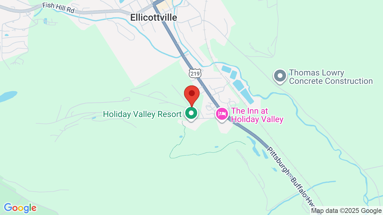 Holiday Valley Ski Resort Concert Map