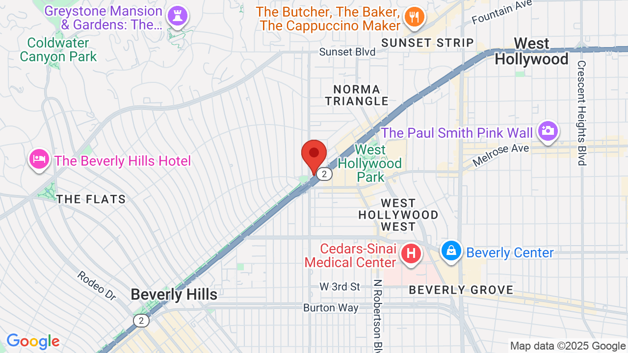 West Hollywood Zip Codes Map